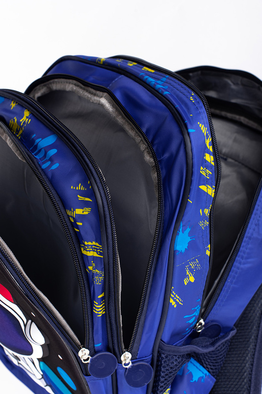 blue backpack dziecięcy z kosmonautą blue backpack dziecięcy z kosmonautą