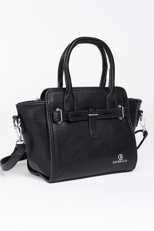 black elegant handbag ze silvermi...