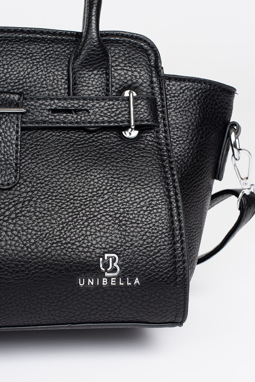 black elegant handbag ze silvermi...