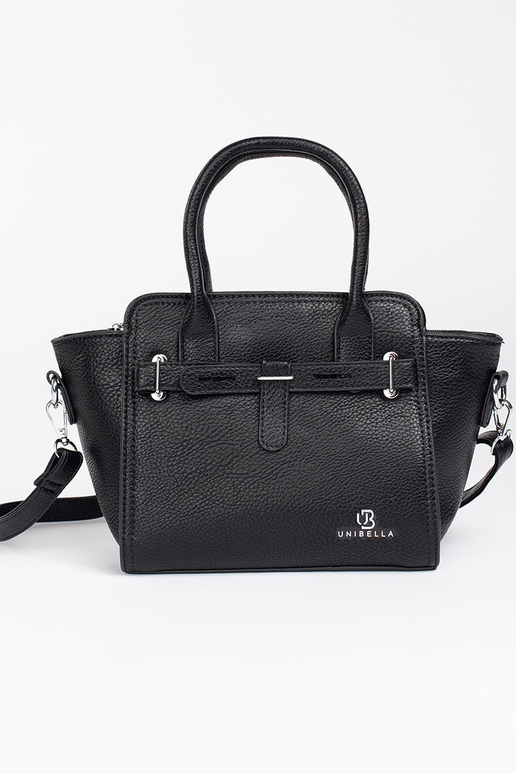black elegant handbag ze silvermi...