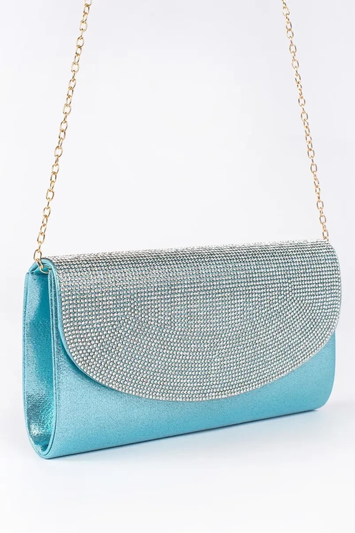 Klasyczna mała torebka błękitna...