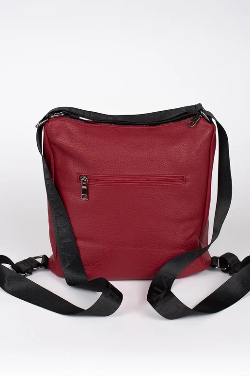 red women's handbag type backpack...