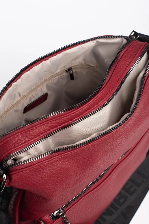 red women's handbag type backpack...