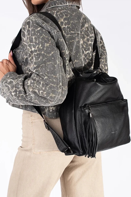 black women's handbag type backpack...