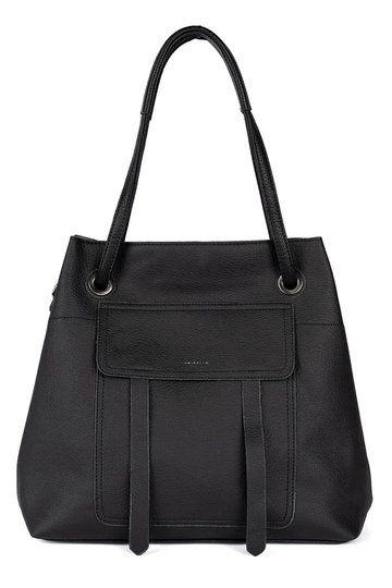 Czarna torebka shopper