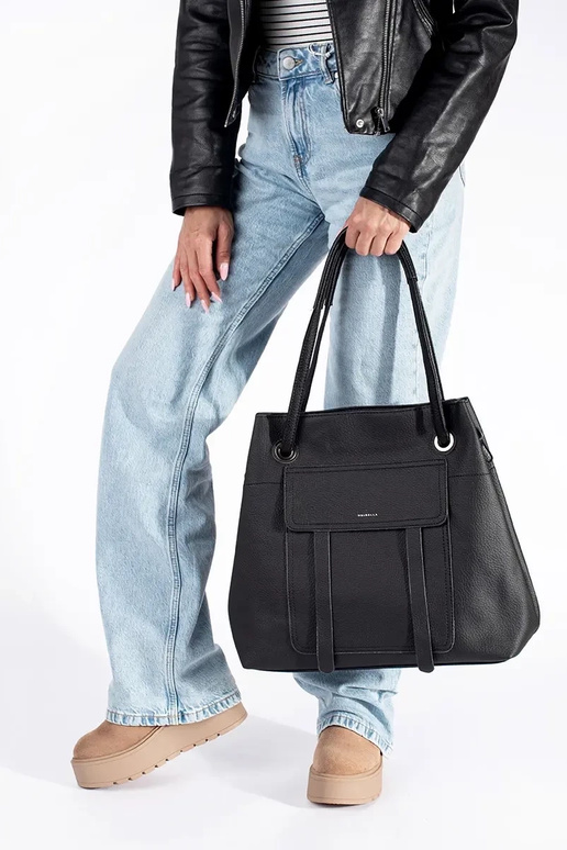 black handbag shopper