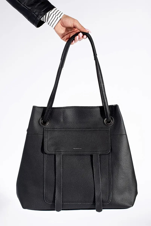 black handbag shopper