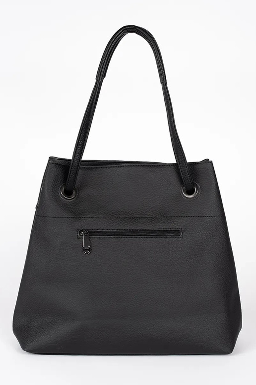 black handbag shopper