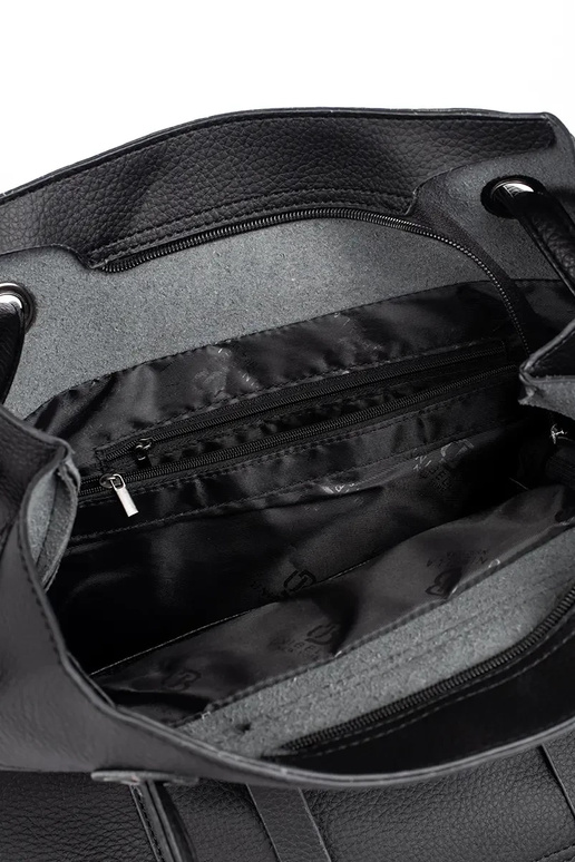 black handbag shopper