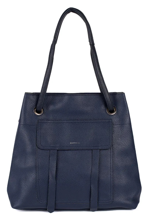 dark blue hand shopper