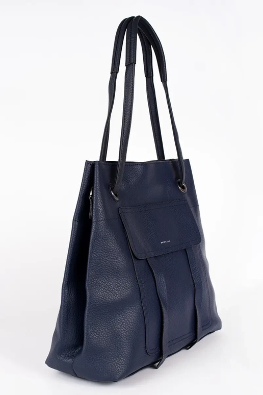 dark blue hand shopper