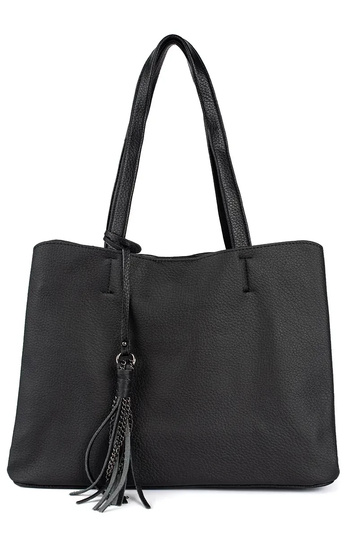 black large handbag with...