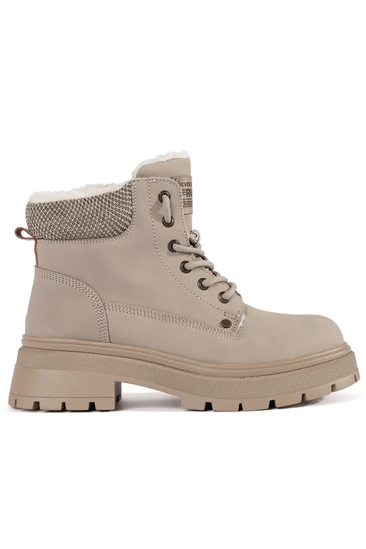 beige insulated boots