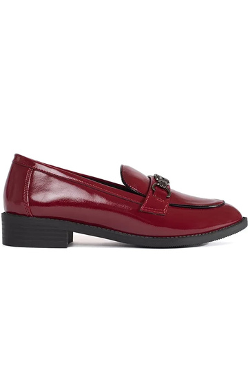 burgundy INomens moccasins