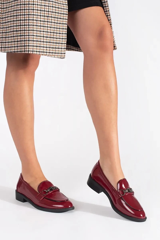 burgundy INomens moccasins burgundy INomens moccasins