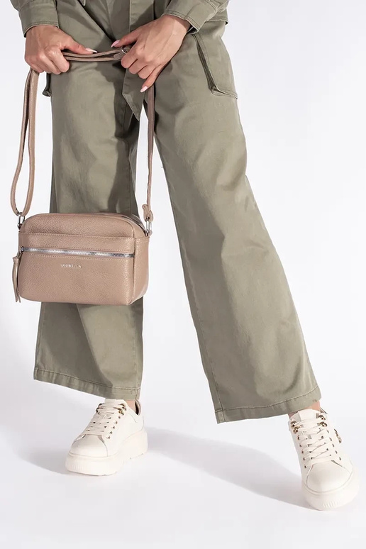 Leather beige Sneakers Inith platform