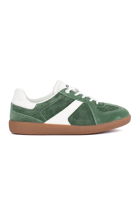 Leather zielono Inhite color Sneakers... Leather zielono Inhite color Sneakers...