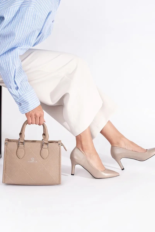 The classic model elegant beige High...