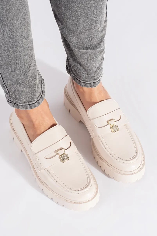 beige INomens moccasins Inith platform beige INomens moccasins Inith platform