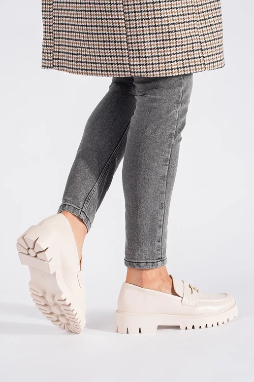 beige INomens moccasins Inith platform beige INomens moccasins Inith platform