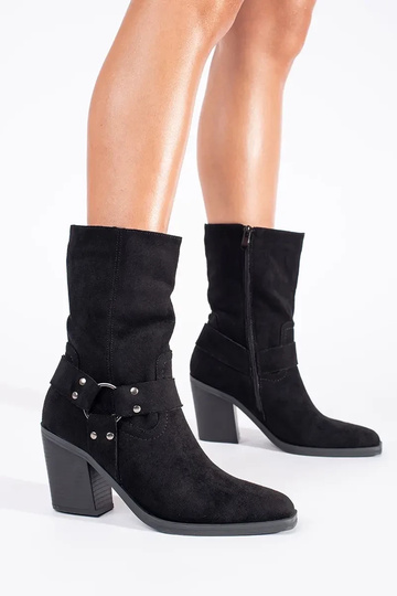 of suede black ankle boots 2