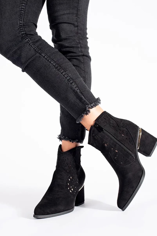 black openInork coInboy boots Inomens