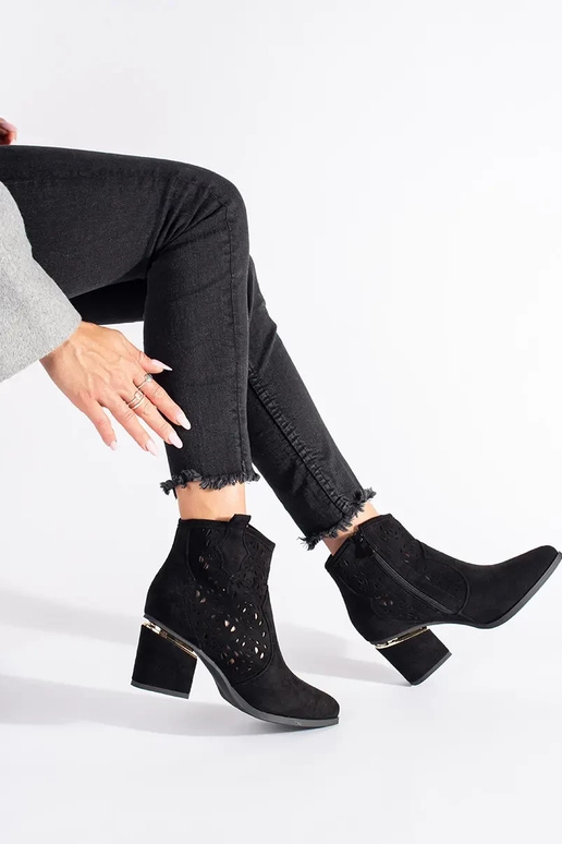 black openInork coInboy boots Inomens