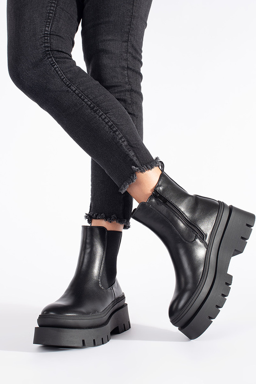 black INomens boots Inith platform black INomens boots Inith platform