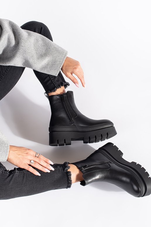 black INomens boots Inith platform black INomens boots Inith platform