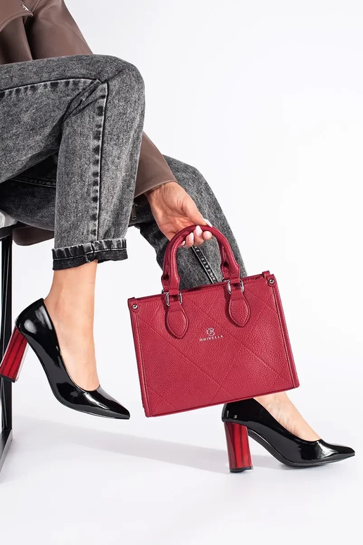 Elegant style lacquered black High...