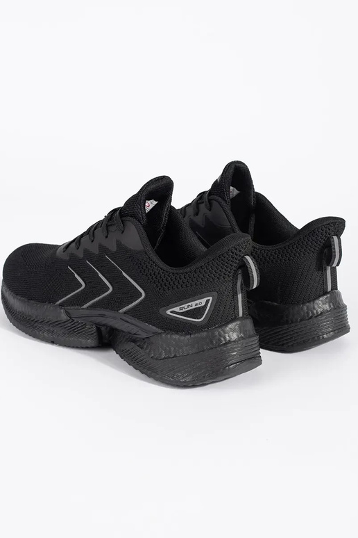 Black lace-up trainers