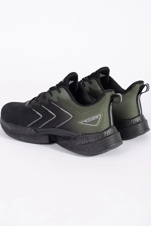 Czarno-zielone lekkie buty sportowe...