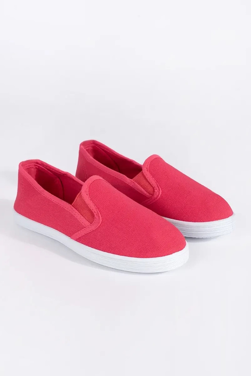 Red embossed shoes for children