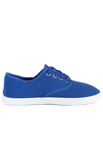 Blue lace-up shoes for...