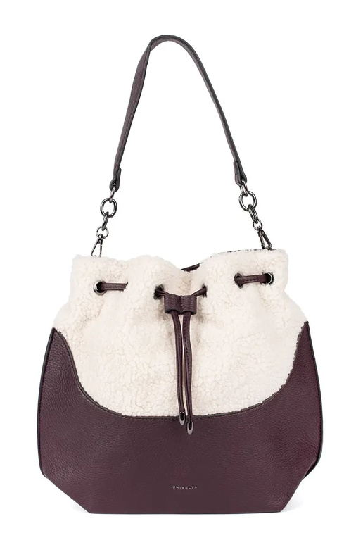 Ciemnobrązowa torebka damska z...