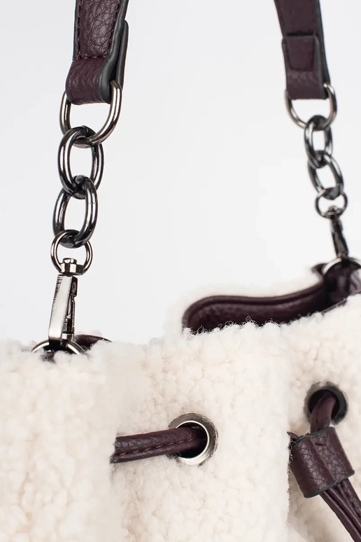 Ciemnobrązowa torebka damska z...