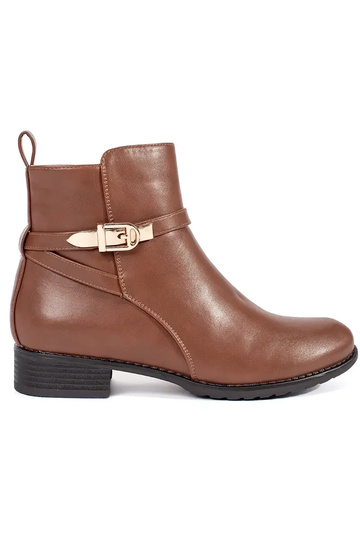 Women's low-heeled brown...