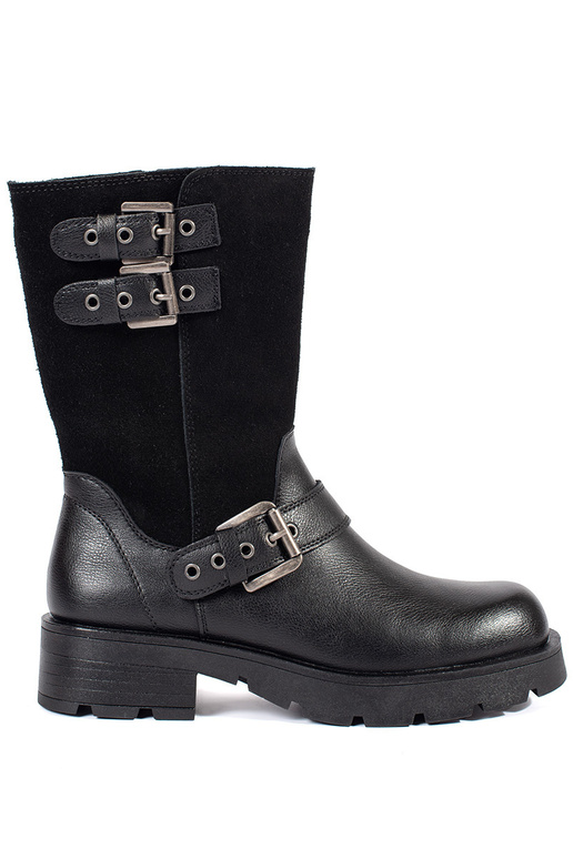 Black leather women's shoes with...