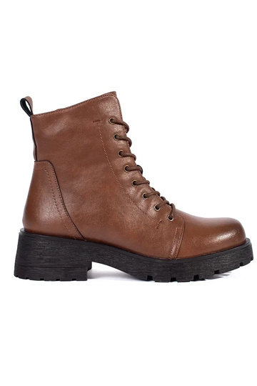 Brown shoes with a thick...