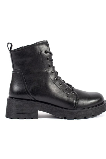 Black leather boots with...