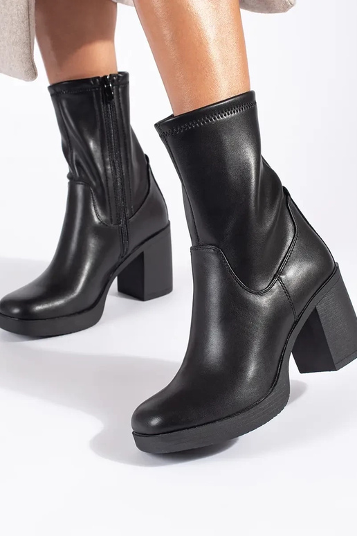 black women's shoes on the heel by...