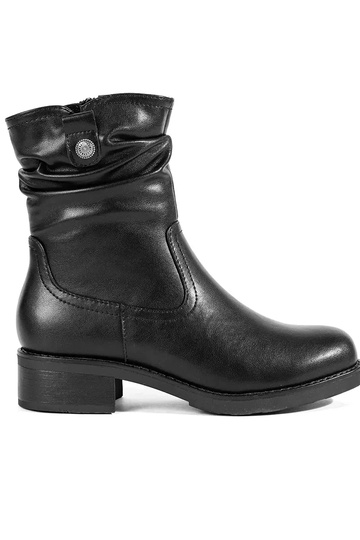 black leather insulated...