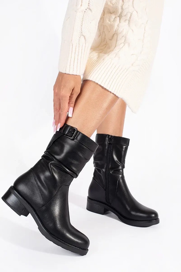 black leather insulated... 2