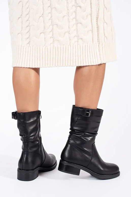 black leather insulated women's shoes black leather insulated women's shoes