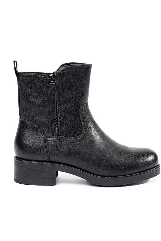 Sergio Leone women's black leather boots