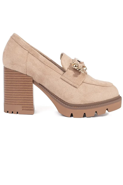 Women's suede sand-coloured sneakers