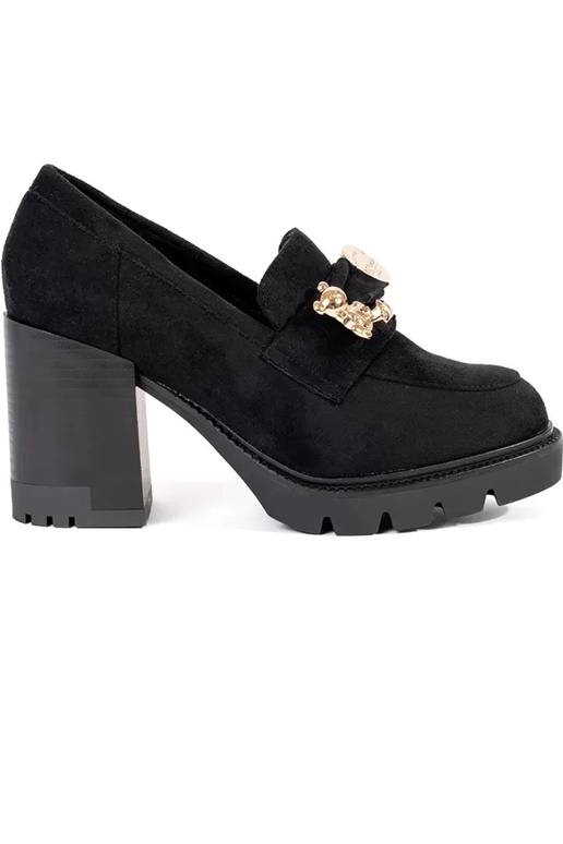 Women's suede heeled sandals in black Women's suede heeled sandals in black