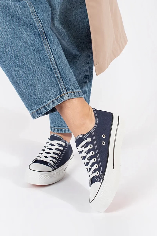 dark blue classic women's lace-up... dark blue classic women's lace-up...