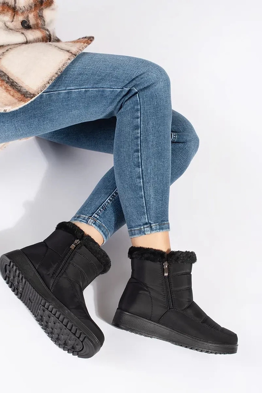 Czarne lekkie śniegowce damskie