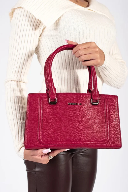 Red classic elegant handbag